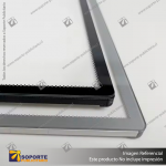 CAJA DE LUZ VIDRIO TEMPLADO BORDE GRIS FORMATO A4 (21*29.7 CMS)