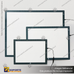 CAJA DE LUZ VIDRIO TEMPLADO BORDE GRIS FORMATO A4 (21*29.7 CMS)