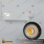 CANNES - FOCO LED TRACK LIGHT TRIFASICO COB 30W 3000K BLANCO 36