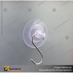 CHUPON 45MM DOBLE VENTOSA, CON PERFORACION PARA GANCHO