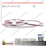 CINTA LED 12W 12V 120L ROJO (ROLLO 5 MTS)