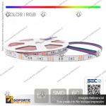 CINTA LED 14.4W 12V 60L RGB (ROLLO 5 MTS)
