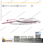 CINTA LED 14.4W 24V 60L CALIDO (ROLLO 10 MTS)