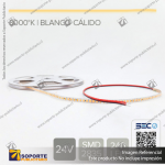 CINTA LED 7W 24V 240L BLANCO CALIDO (ROLLO 5 MTS)