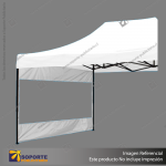 COBERTOR LATERAL CON VENTANA PARA TOLDO 3 METROS COLOR BLANCO 