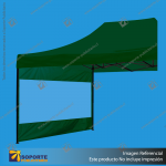 COBERTOR LATERAL CON VENTANA PARA TOLDO 3 METROS COLOR VERDE 