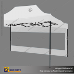 COBERTOR LATERAL CON VENTANA PARA TOLDO 4.5 METROS COLOR BLANCO 