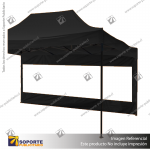 COBERTOR LATERAL CON VENTANA PARA TOLDO 4.5 METROS COLOR NEGRO 