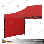 COBERTOR LATERAL PARA TOLDO 3 METROS COLOR ROJO 