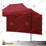 COBERTOR LATERAL PARA TOLDO 4.5 METROS COLOR ROJO 