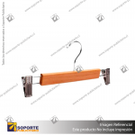 COLGADOR MADERA CON PINZAS 30 CM