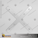 CONECTOR DE ALUMINIO PARA PERFILES ALP X CON TORNILLOS