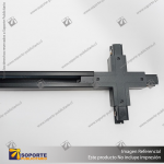 CONECTOR RIEL ENERGIZADO TRIFASICO TIPO X NEGRO