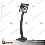 CONTEMPORARY SIGN STAND, A4 PORTRAIT & LANDSCAPE, BLACK