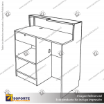 COUNTERTOP/CASHIER DESK WITH LOCKABLE DRAWER