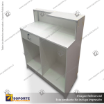 COUNTERTOP/CASHIER DESK WITH LOCKABLE DRAWER