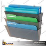 DEFLECT-O EXPANDING FILE POCKETS, SMOKE