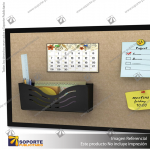 DEFLECT-O MAGNETIC 1-POCKET PLASTIC WALL FILE BLACK