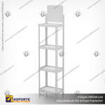 EXHIBIDOR MODULAR PARA PRODUCTOS 35*24*132 CMS PAYLOADER ESTANDAR BANDEJA BLANCA (C2)