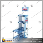 EXHIBIDOR MODULAR PARA PRODUCTOS 40*40 CMS PAYLOADER SISTEMA ENSAMBLE BANDEJA NEGRA