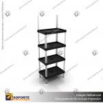 EXHIBIDOR MODULAR PARA PRODUCTOS 40*60 CMS PAYLOADER SISTEMA ENSAMBLE BANDEJA NEGRA