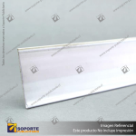 FLEJERA PLANA CON ADHESIVO FONDO BLANCO 40X1300MM