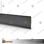 FLEJERA PLANA CON ADHESIVO FONDO NEGRO 40X1300MM