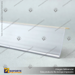 FLEJERA TIPO L CON ADHESIVO TRANSPARENTE 40X1300MM