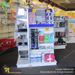 FOUR-SIDED FLOOR DISPLAY UNIT