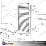 FREE-STANDING HIGH MODULAR DISPLAY WALLS - FS24