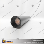 GALES - FOCO COLGANTE MAGNETICO CUERPO NEGRO 12W 48V 3000K