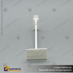 GANCHERA ABS BLANCA DOBLE CON PORTAPRECIO 6 TW6
