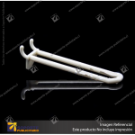 GANCHERA ABS BLANCA  DOBLE ESPIGA 22CM