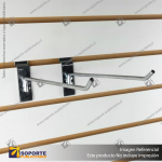 GANCHERA ESPIGA CROMADA VARILLA 20 CMS
