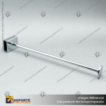 GANCHERA FRONTAL TUBULAR PARA BARRA 30 CM