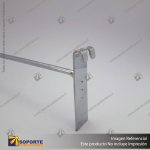 GANCHERA METALICA CROMADA ESPIGA 15 CM SISTEMA MALLA