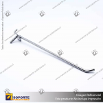 GANCHERA METALICA SIMPLE PANEL PERFORADO