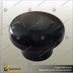 GARMENT RAIL END CAP BLACK