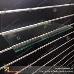 GLASS SHELVES - 600 X 250MM