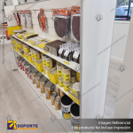 GONDOLA DISPLAY STAND - G60 - 1350H X 1800W X 600D - BESTWOOD/MELTECA COLOUR - 1200H X 600W