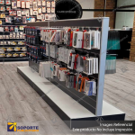 GONDOLA DISPLAY STAND - G60 - 1350H X 1800W X 600D - PRIME LAMINATE WHITE - 1200H X 600W