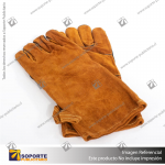 GUANTES DE CUERO TIPO GAMUZA 