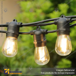 GUIRNALDA DE LUCES LED CALIDA 14.4MT 220V (NO SOLAR)