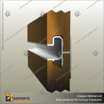 INJOIN - SLATWALL JOINING INSERT - MILL - 2445MM