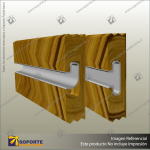 J & T ALUMINIUM SLATWALL INSERTS - MILL FINISH - 2445MM J INSERT