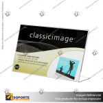 L SHAPE SLANTED SIGN HOLDER (LANDSCAPE) A5 CLEAR