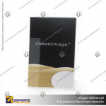 L SHAPE SLANTED SIGN HOLDER (PORTRAIT) 1/3 A4 CLEAR