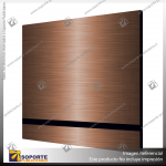 LAMICOID BRONCE BRUSH SOBRE NEGRO LASER
