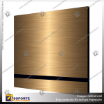 LAMICOID GOLD BRUSH SOBRE NEGRO LASER