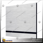 LAMICOID SILVER BRUSH SOBRE NEGRO LASER